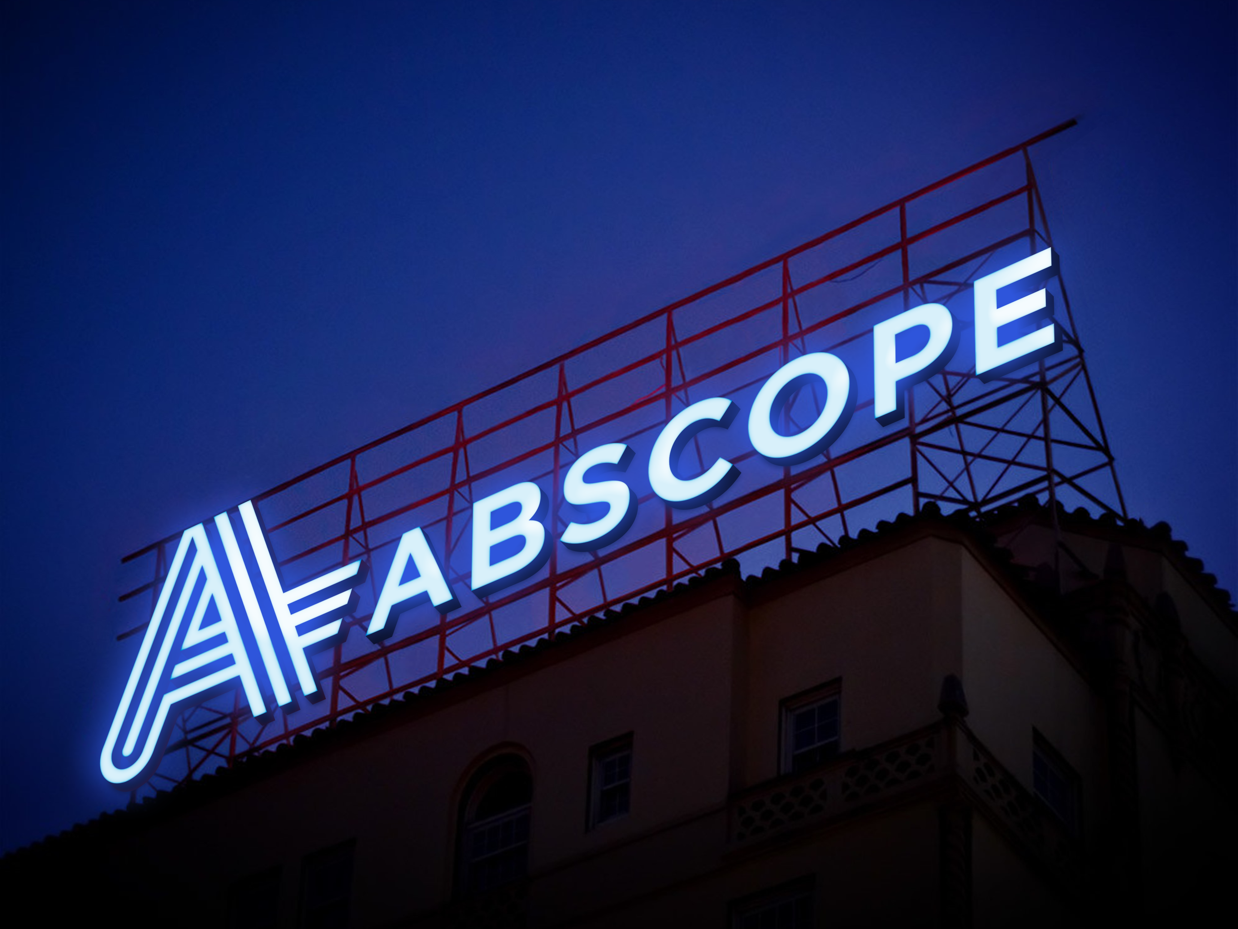 Abscope neon billboard