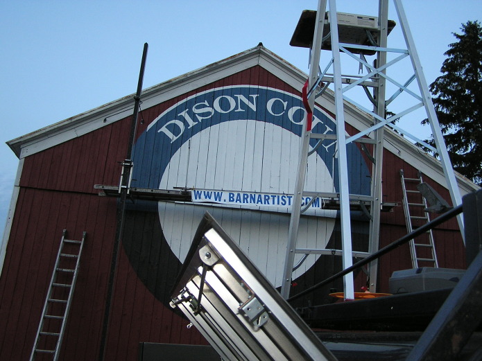 Bicentennial barn painted